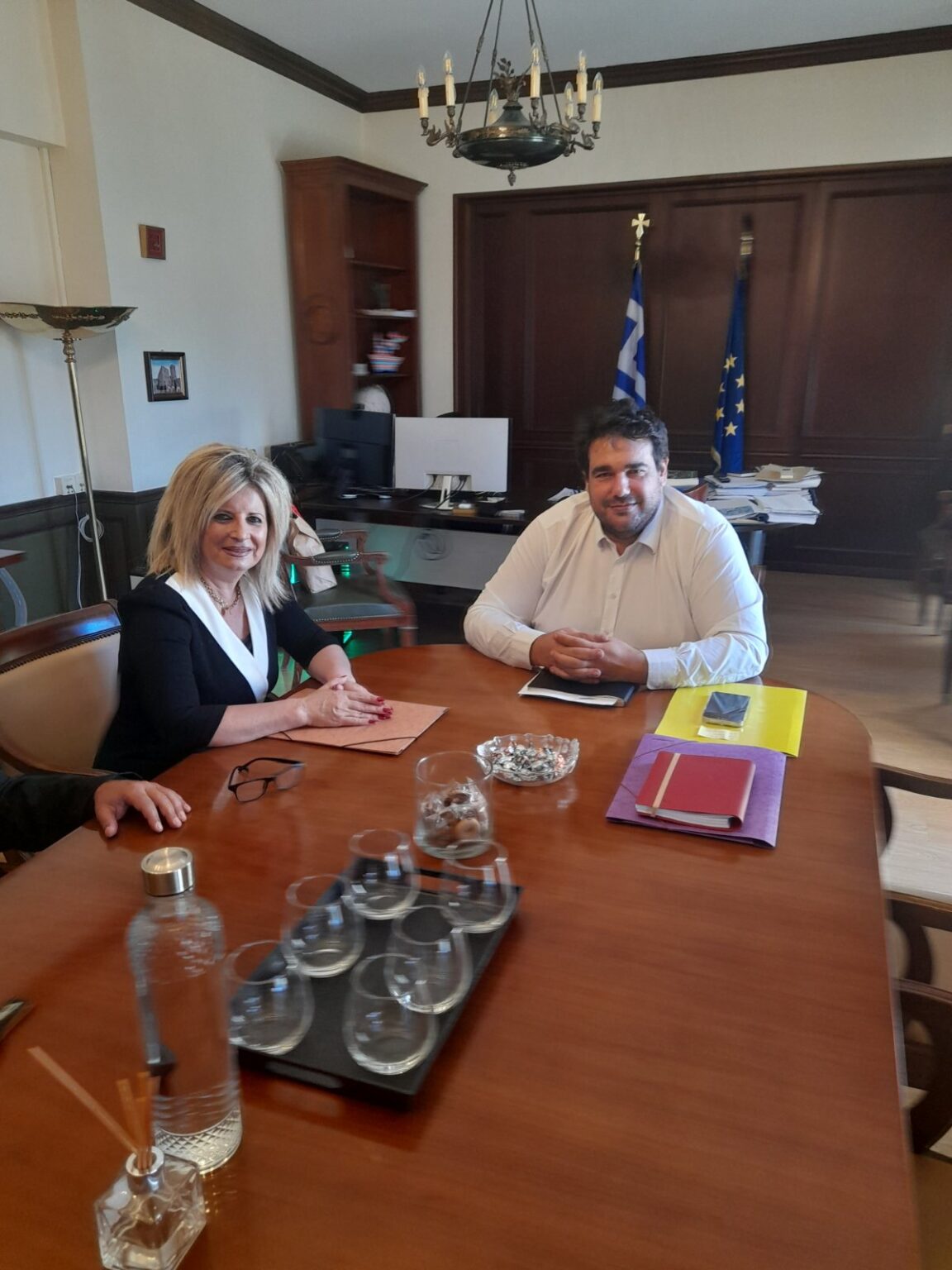 ΣΥΝΑΝΤΗΣΗ ΤΗΣ ΔΗΜΑΡΧΟΥ κ. ΓΕΩΡΓΑΚΟΠΟΥΛΟΥ ΜΕ ΤΟΝ ΑΝΑΠΛΗΡΩΤΗ ΥΠΟΥΡΓΟ ΕΣΩΤΕΡΙΚΩΝ κ. ΛΙΒΑΝΙΟ.