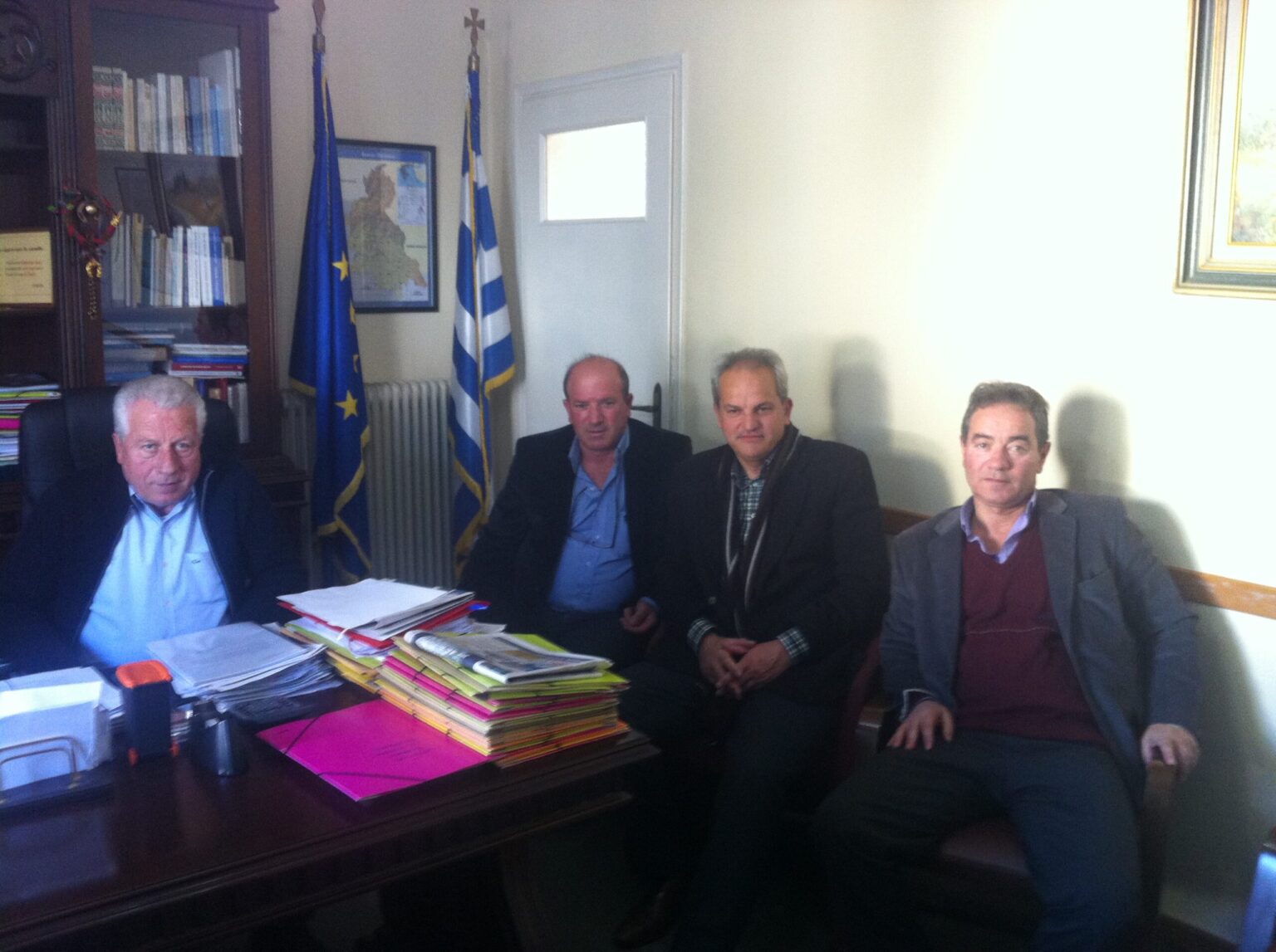 ΔΕΛΤΙΟ ΤΥΠΟΥ ΓΙΑ ΤΗΝ ΣΥΝΑΝΤΗΣΗ ΤΟΥ ΔΗΜΑΡΧΟΥ ΟΙΧΑΛΙΑΣ ΜΕ ΟΙΚΟΝΟΜΙΚΟΥΣ ΣΥΝΤΕΛΕΣΤΕΣ ΤΩΝ ΕΛΤΑ