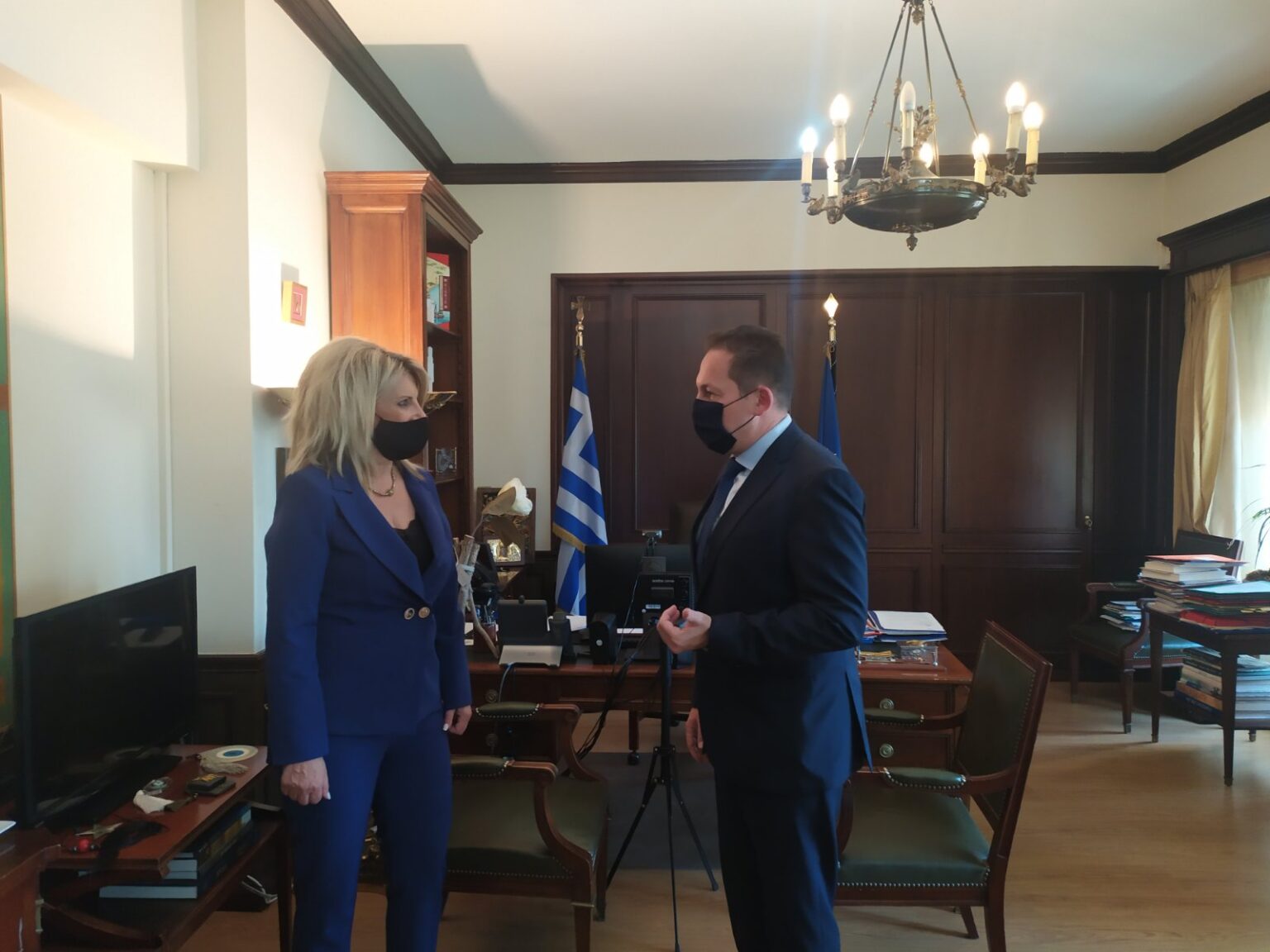 ΣΥΝΑΝΤΗΣΗ ΤΗΣ ΔΗΜΑΡΧΟΥ κ.ΓΕΩΡΓΑΚΟΠΟΥΛΟΥ ΜΕ ΤΟΝ ΑΝΑΠΛΗΡΩΤΗ ΥΠΟΥΡΓΟ ΕΣΩΤΕΡΙΚΩΝ κ.ΠΕΤΣΑ.