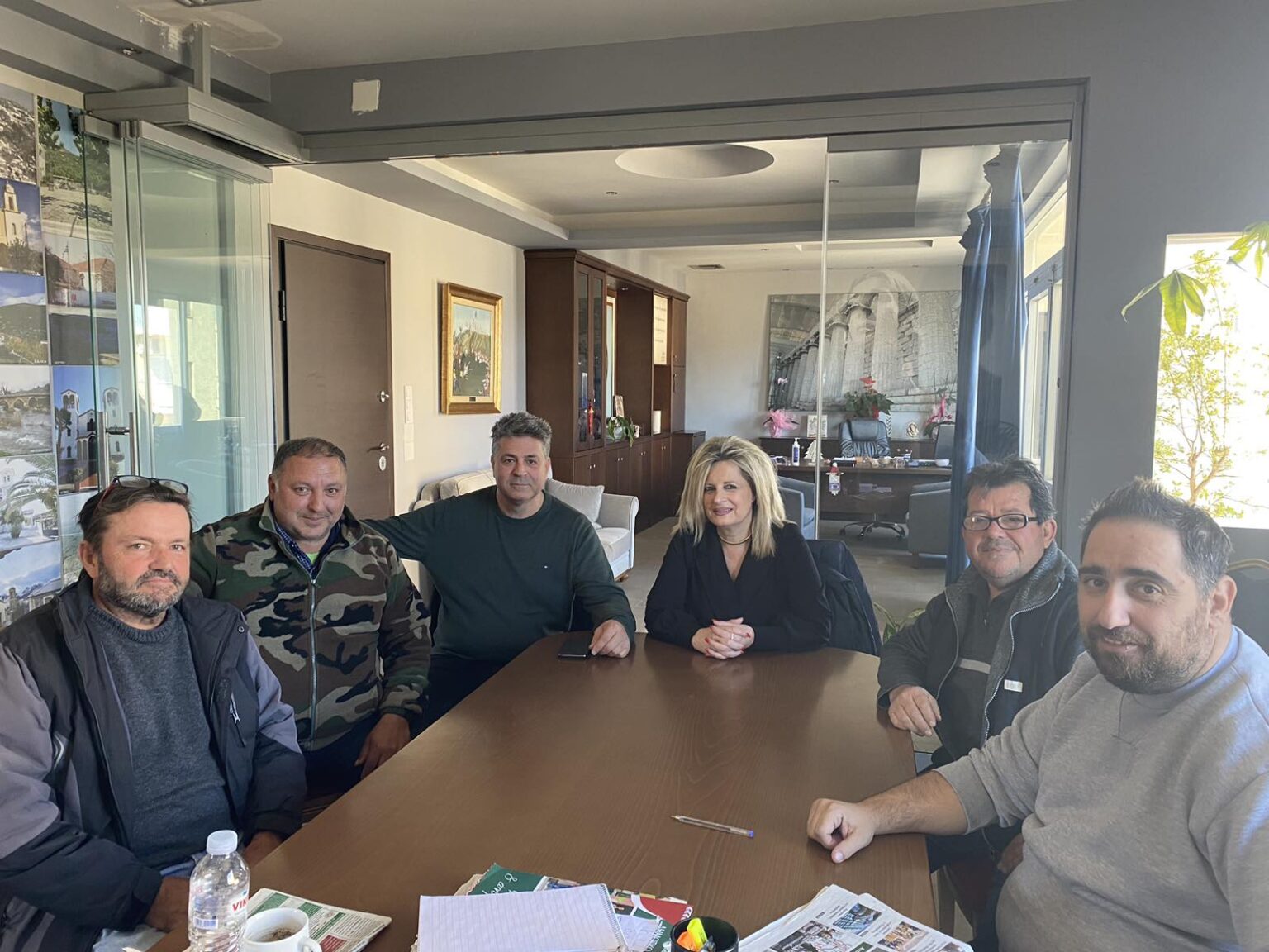 Επίσκεψη Αγροτοκτηνοτροφικου Συλλόγου Μεσσήνης – Μελιγαλά στη Δήμαρχο Οιχαλίας