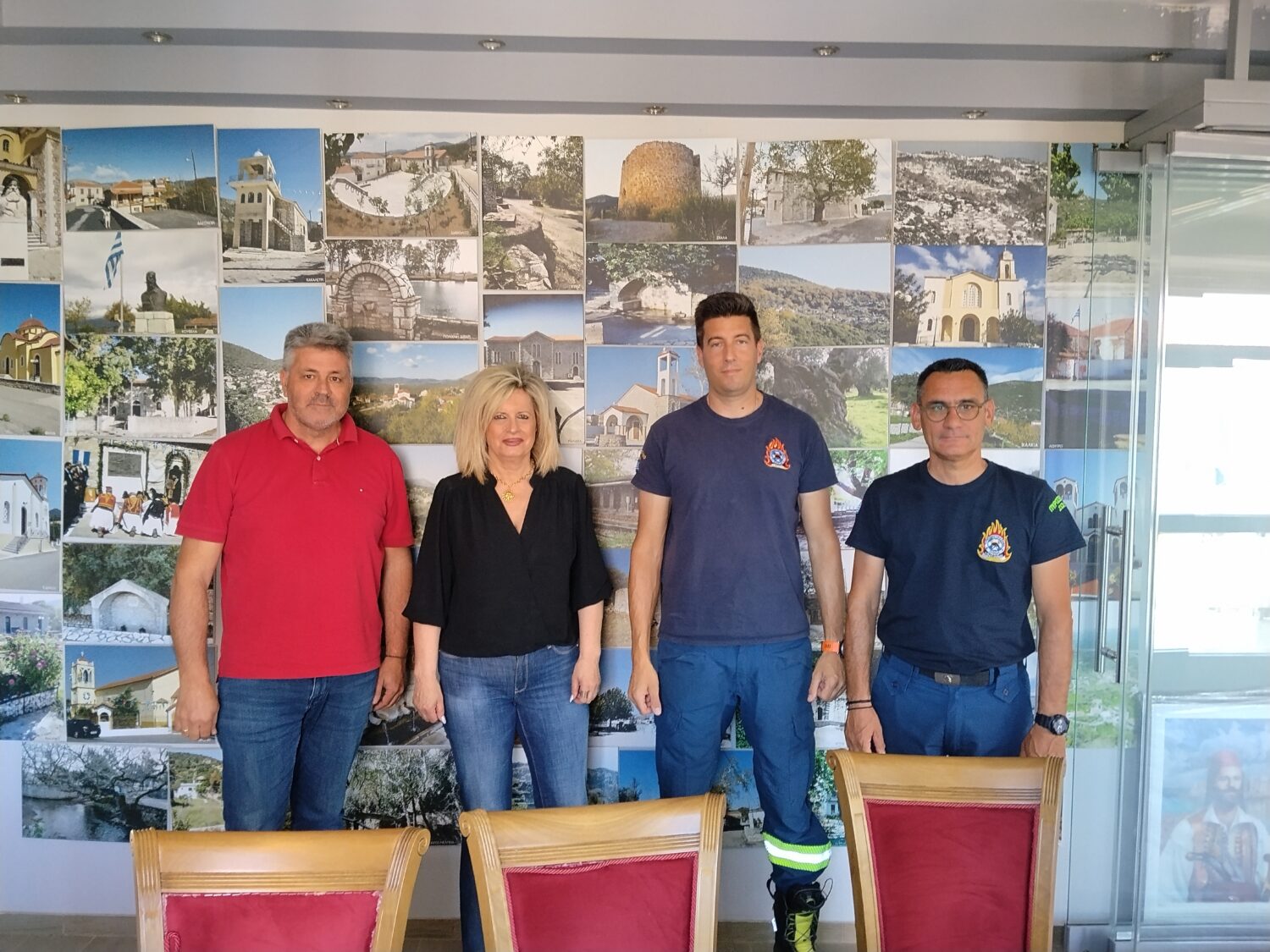 Συνάντηση της  Δημάρχου Οιχαλίας με τον νέο Προϊστάμενο του Πυροσβεστικού Κλιμακίου Μελιγαλά.